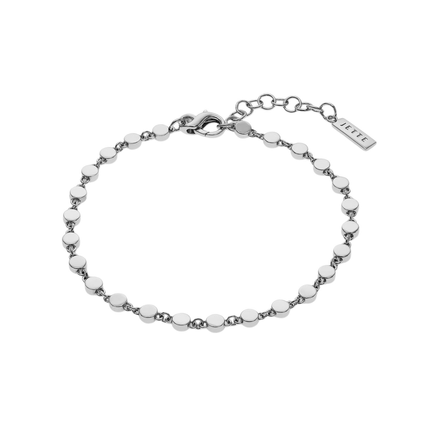 JETTE Armband HIT für Damen aus 925 Silber, silberfarben, 18-21 cm, elegantes Design für jeden Anlass