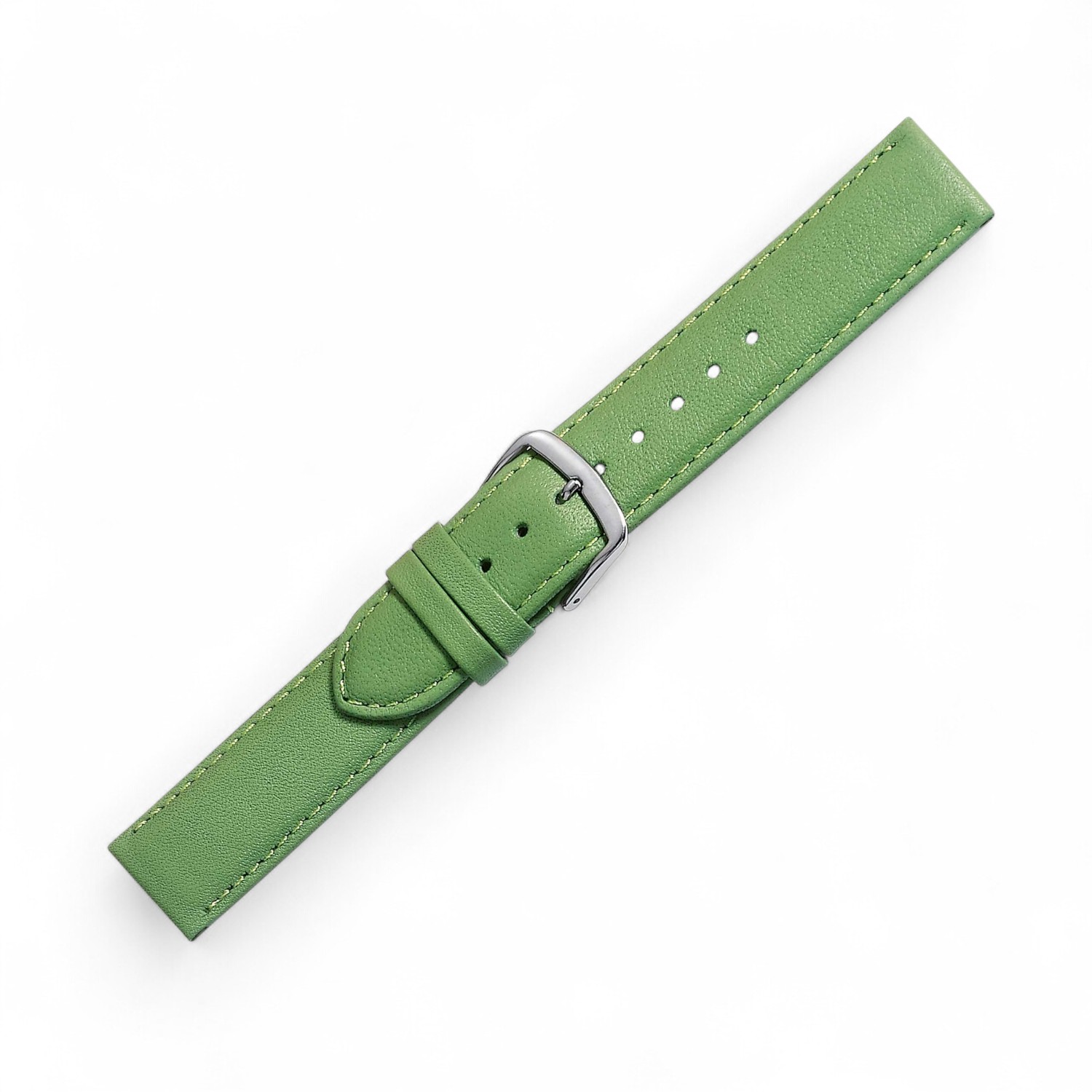 Schmidt Damen Uhrenarmband Beach grün aus Leder, 16mm Anstoßbreite, 3mm dick, ideal für stilvolle Looks