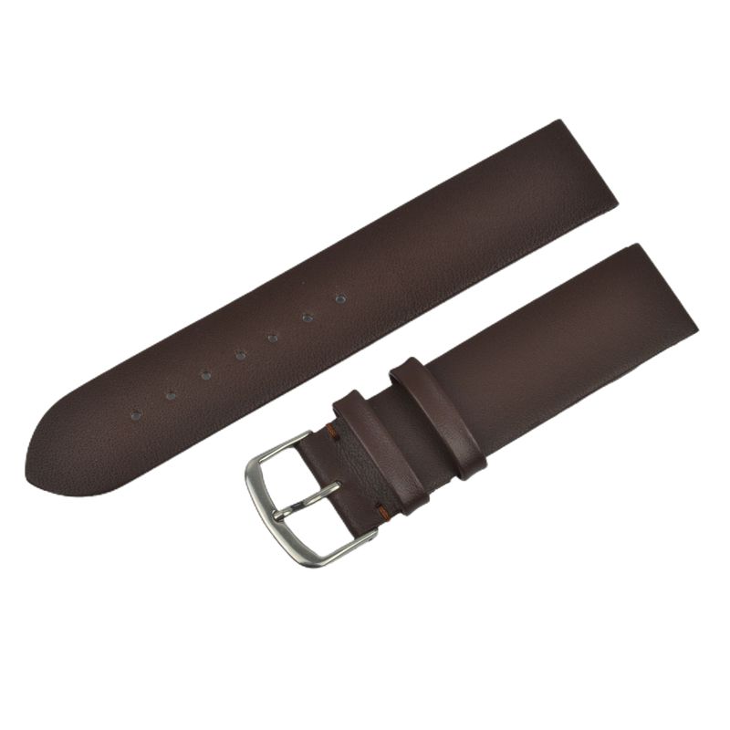 Schmidt Lederband Beach II, dunkelbraun, 20mm breit, für Uhren, unisex