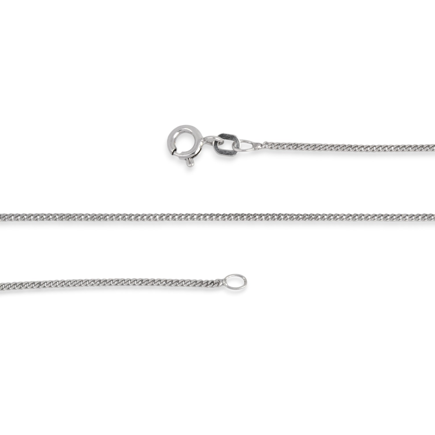 Schmidt Panzerkette Silber 925 für Damen, 42 cm lange silberfarbene Halskette aus hochwertigem Silber