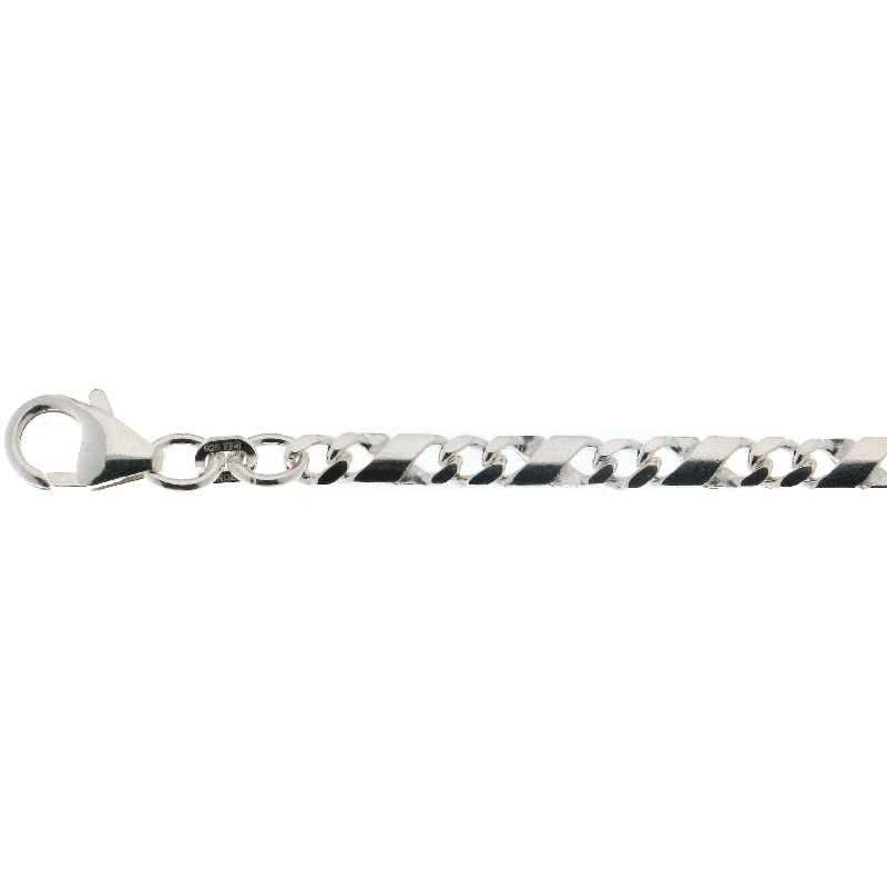 Schmidt Damen Dollar-Kette 925 Silber 50cm, 3,7mm, silberfarben – Elegantes Schmuckstück für jeden Anlass
