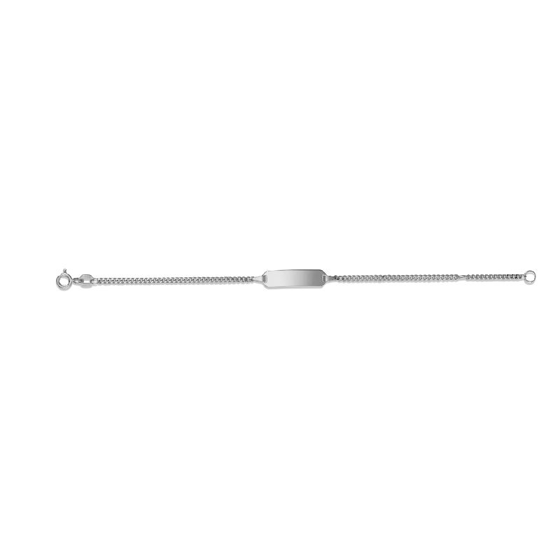 Schmidt ID-Armband aus 925 Silber für Kinder, silberfarben, 14 cm Armschmuck