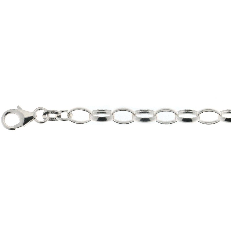 Schmidt Erbskette 925 Silber 50cm für Damen, 5mm, silberfarben - Elegantes Schmuckstück für jeden Anlass
