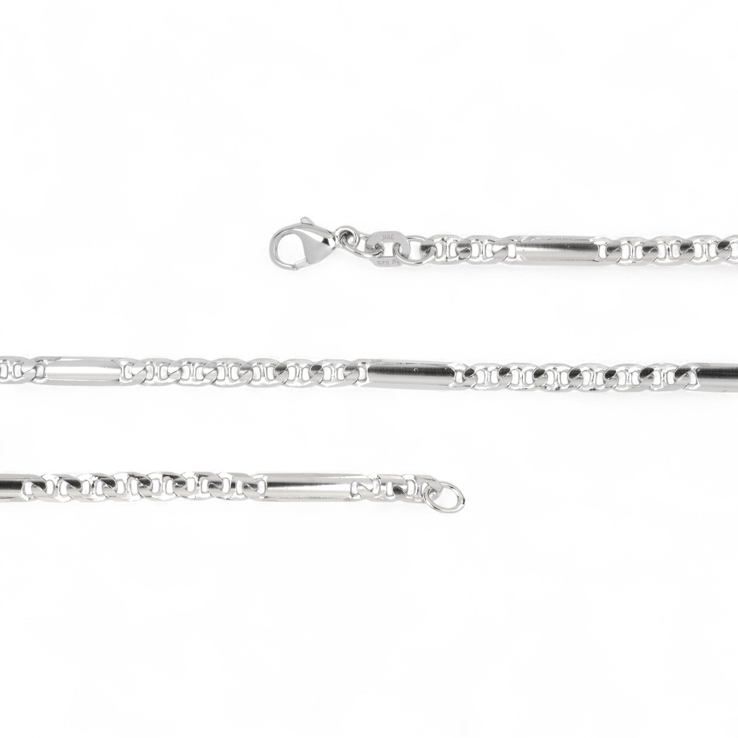 Schmidt Panzerstegkette 925 Silber Damen 45cm, silberfarben, elegant und zeitlos