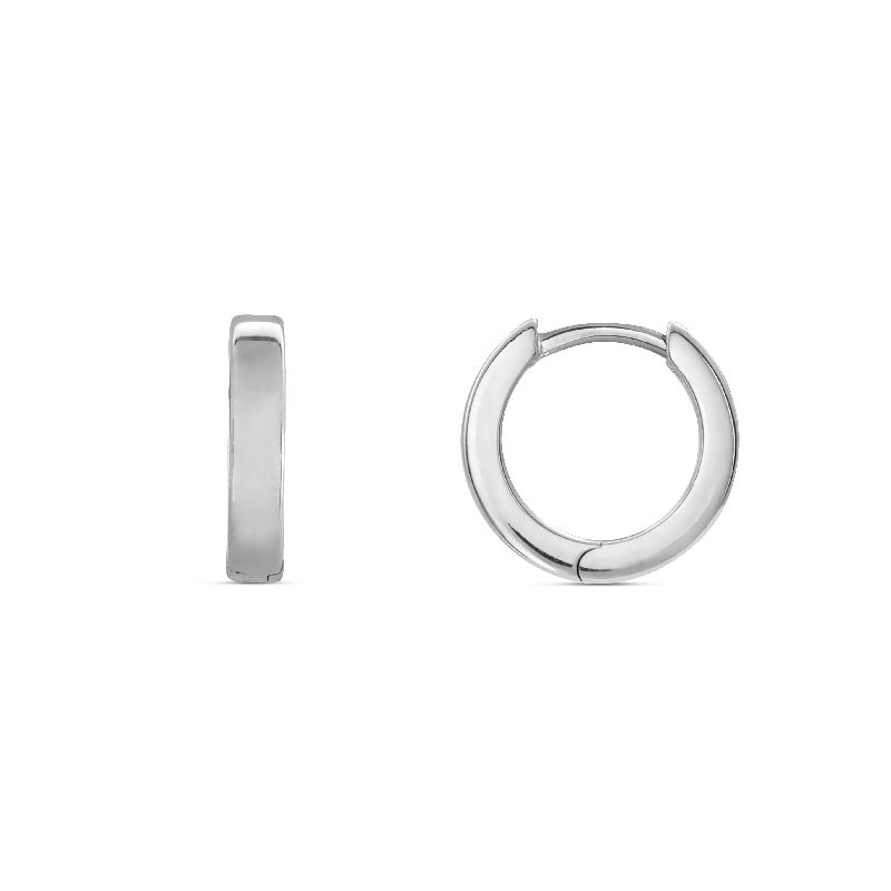 Schmidt Creole Silber 925 für Damen & Kinder, Ø 10mm, eleganter Ohrschmuck in silberfarben