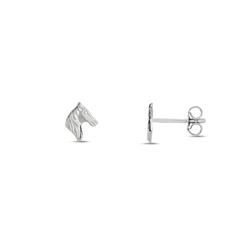 Schmidt Ohrstecker Silber 925 für Damen & Kinder, Ø 6mm, eleganter Ohrschmuck in silberfarben