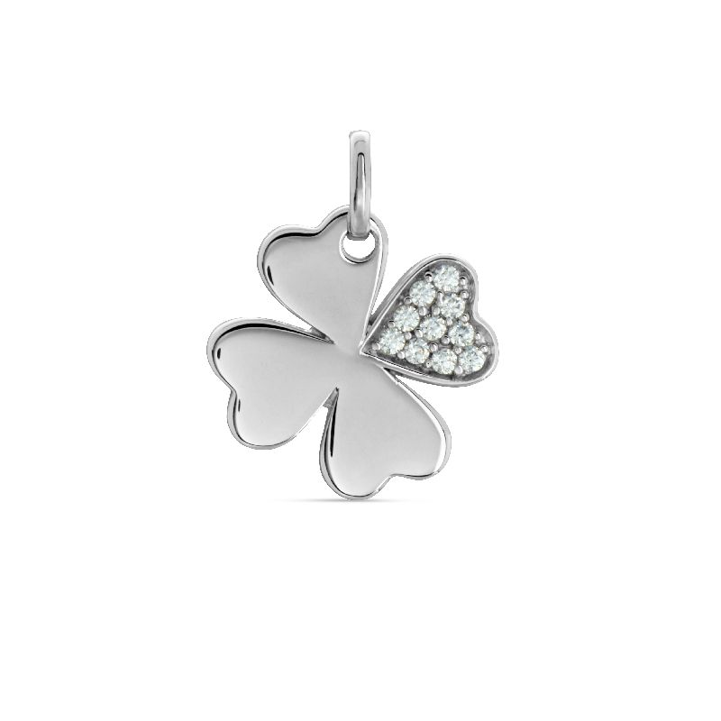 Schmidt Anhänger Silber 925 für Damen und Kinder mit Zirkonia, Ø ca. 15mm, silberfarben