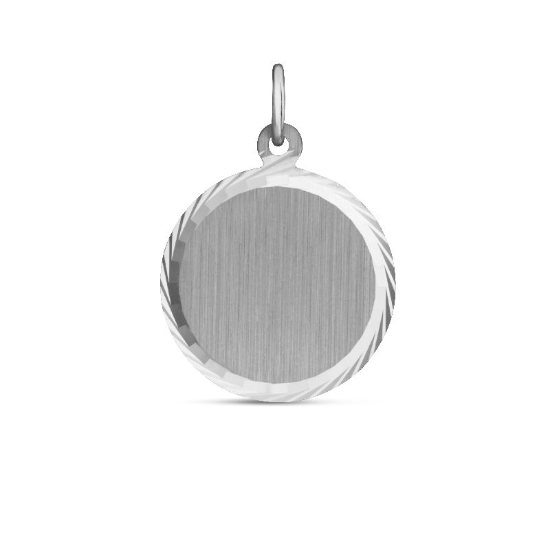 Schmidt Gravurplatte Silber 925 für Damen - Eleganter Anhänger in silberfarben, personalisierbar