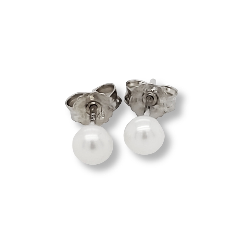 Schmidt Perl-OST Ohrschmuck Damen Silber 925 mit Süsswasser-Perlen Ø 5mm, elegant und zeitlos