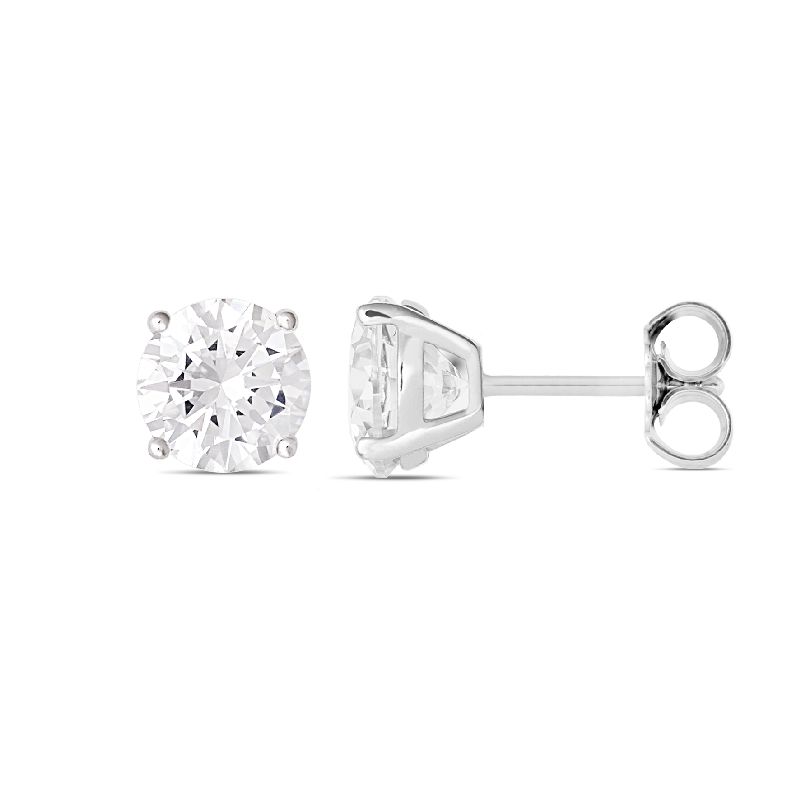 Schmidt Ohrstecker Silber 925 für Damen mit Zirkonia - eleganter Ohrschmuck in silberfarben