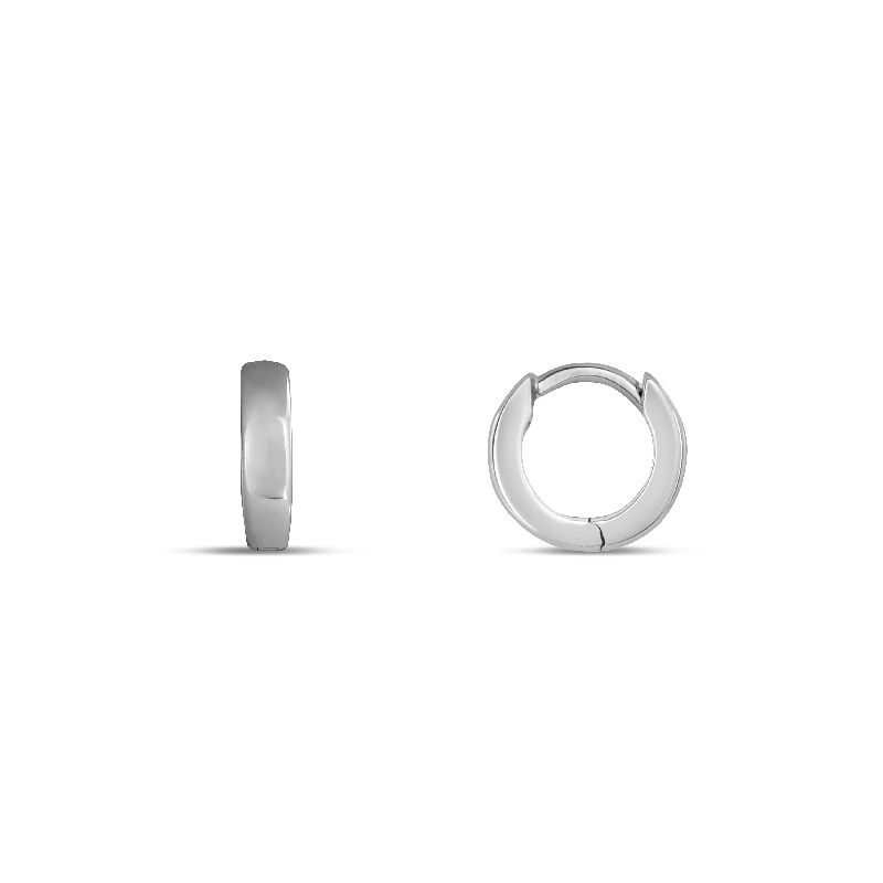 Schmidt Creole Silber 925 für Damen, Ø 13mm, eleganter Ohrschmuck in silberfarben