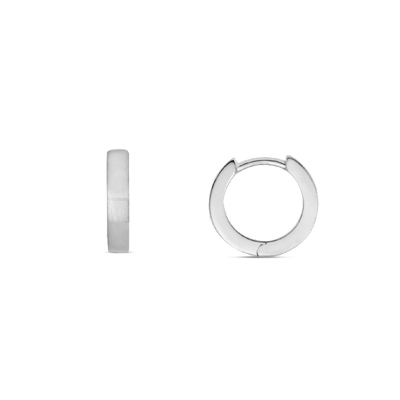 Schmidt Creole Silber 925 für Damen, Ø 12,5mm, eleganter Ohrschmuck in silberfarben