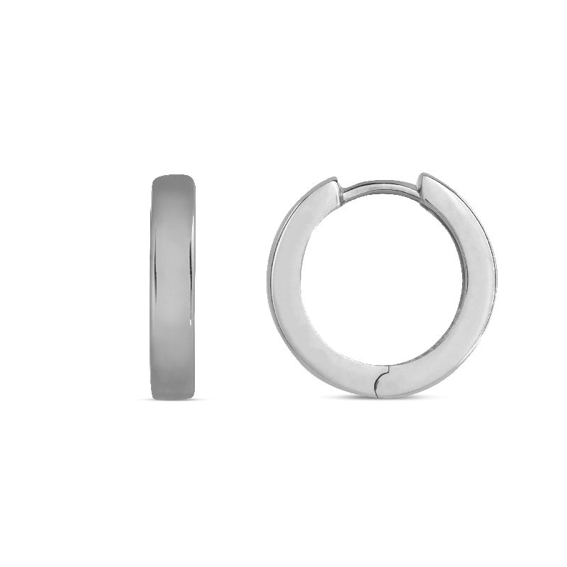 Schmidt Creole Silber 925 für Damen Ø 15mm – eleganter Ohrschmuck in silberfarbenem Design