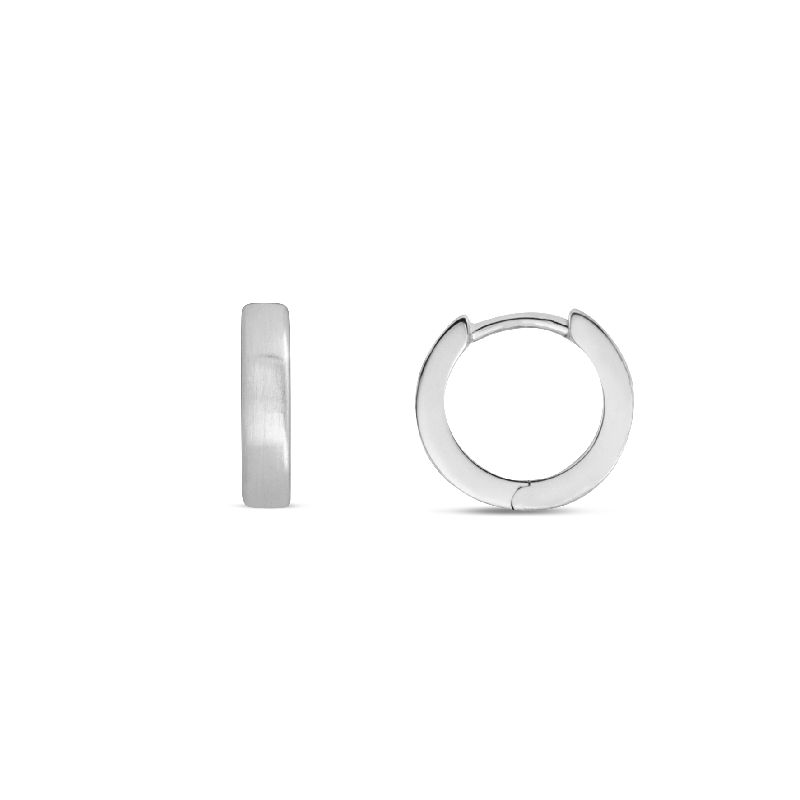 Schmidt Creole Silber 925 für Damen, Ø 12mm, eleganter Ohrschmuck in silberfarben