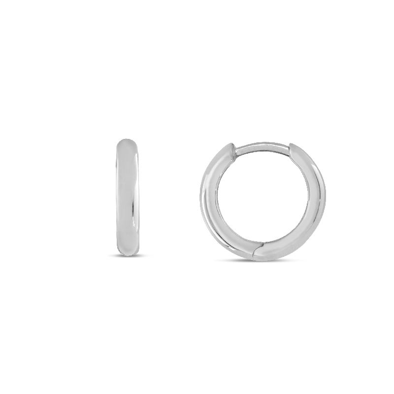 Schmidt Creole Silber 925 für Damen, Ø 12mm, eleganter Ohrschmuck in silberfarben