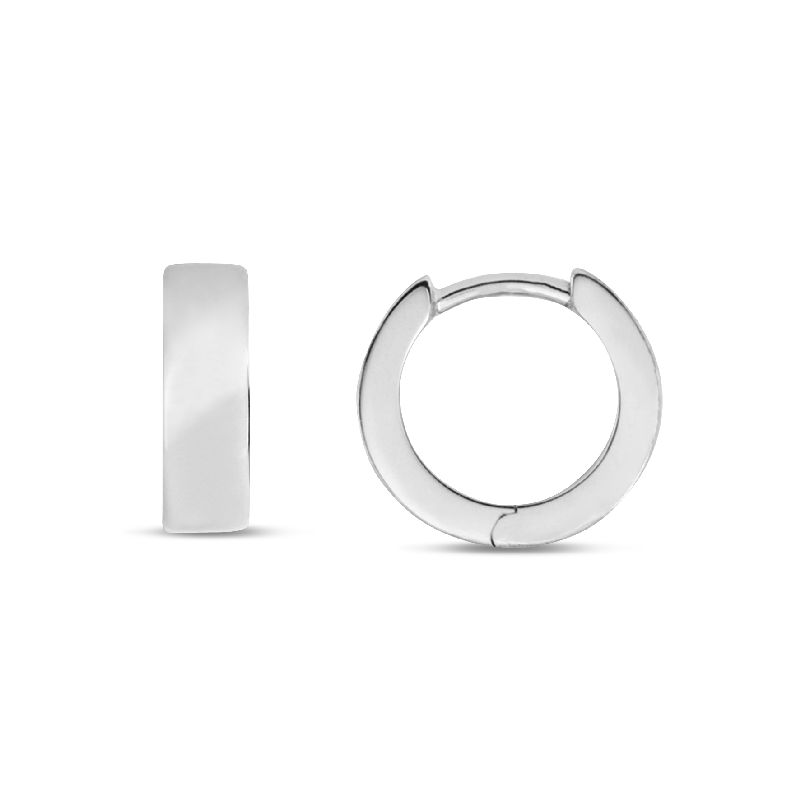 Schmidt Creole Silber 925 für Damen, Ø 12,5mm, eleganter Ohrschmuck in silberfarben