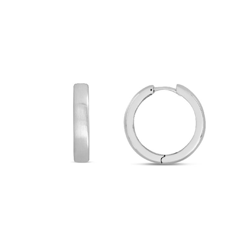 Schmidt Creole Silber 925 für Damen Ø 15mm - eleganter Ohrschmuck in silberfarben