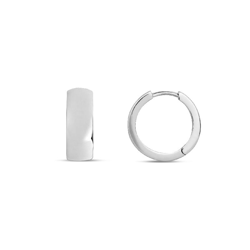 Schmidt Creole Silber 925 für Damen Ø 15mm – eleganter Ohrschmuck in silberfarbenem Design
