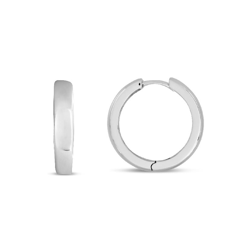 Schmidt Creole Silber 925 für Damen, Ø ca. 20mm, eleganter Ohrschmuck in silberfarben
