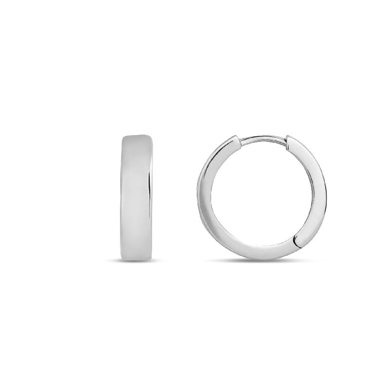 Schmidt Creole Silber 925 für Damen Ø 15mm – eleganter Ohrschmuck in silberfarbenem Design