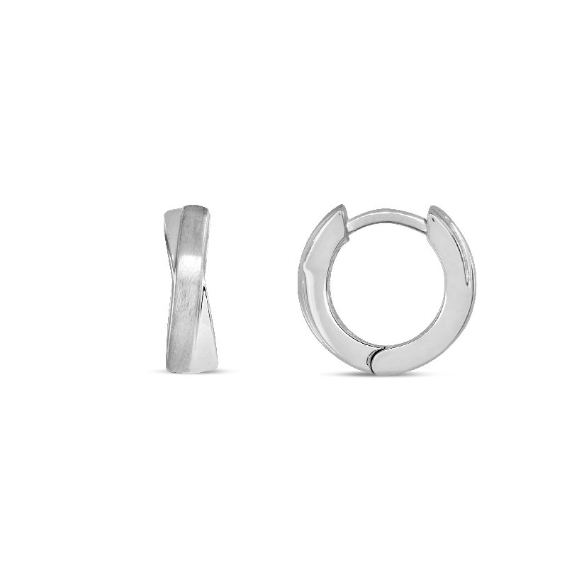 Schmidt Creole Silber 925 für Damen Ø 12mm – eleganter Ohrschmuck in silberfarbenem Design