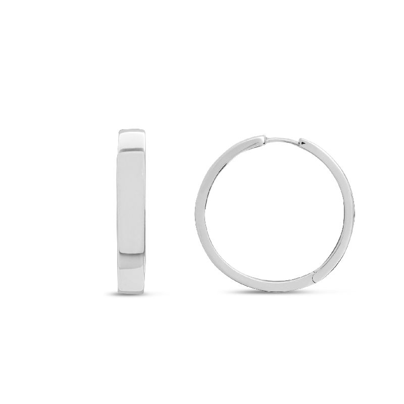 Schmidt Creole Silber 925 für Damen, Ø 23,5mm, eleganter Ohrschmuck in silberfarben