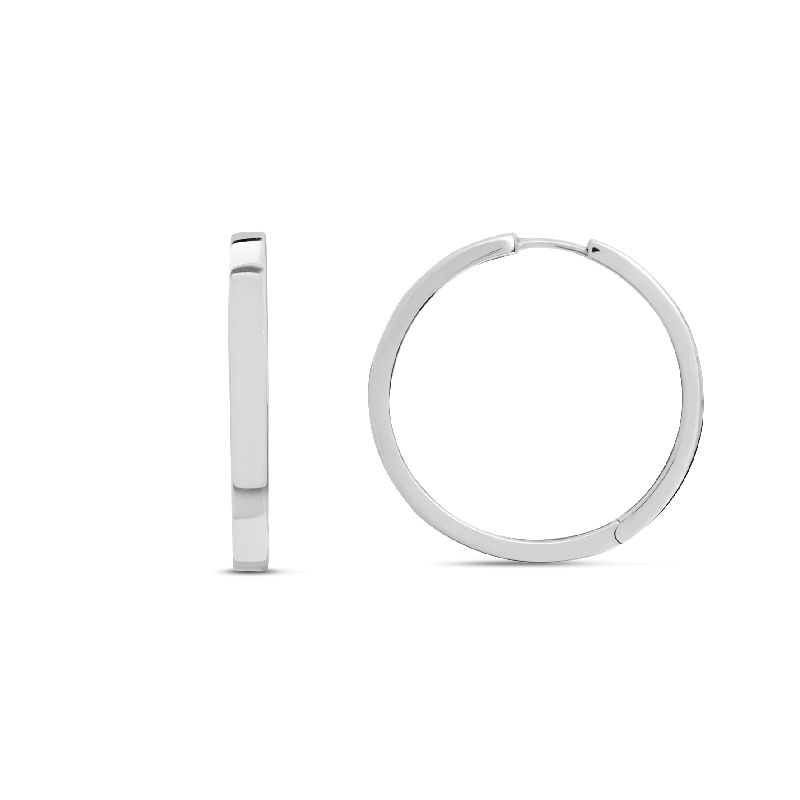 Schmidt Creole Silber 925 für Damen, Ø 23,5mm, eleganter Ohrschmuck in silberfarben