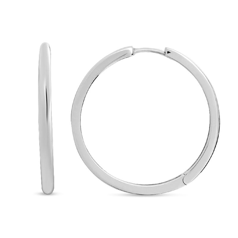 Schmidt Creole Silber 925 für Damen, Ø 28mm, eleganter Ohrschmuck in silberfarben