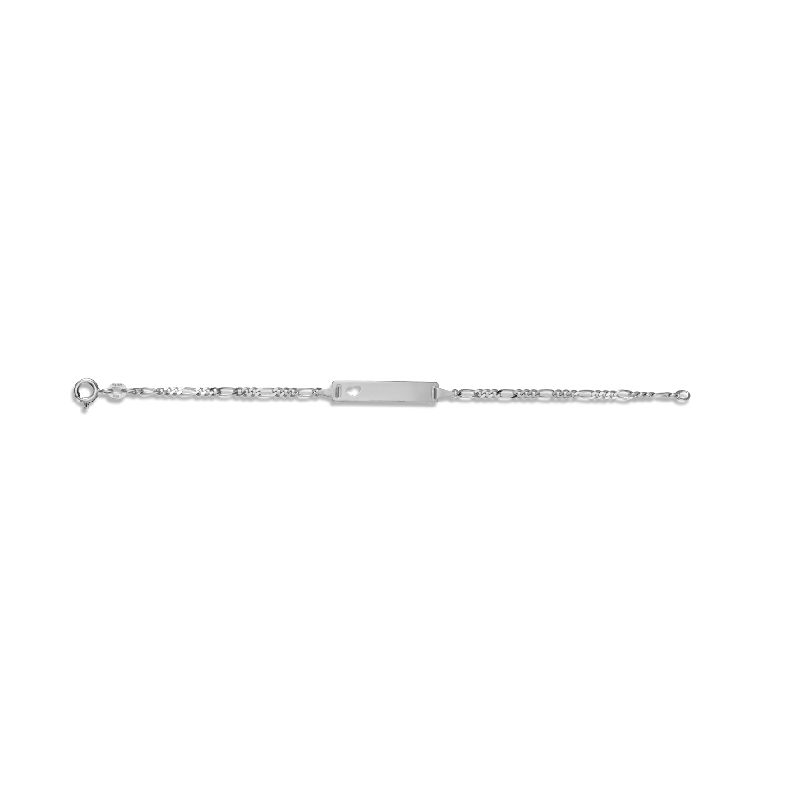 Schmidt Damen Armband 925 Silber 19cm, gravierbar, elegant in Silber