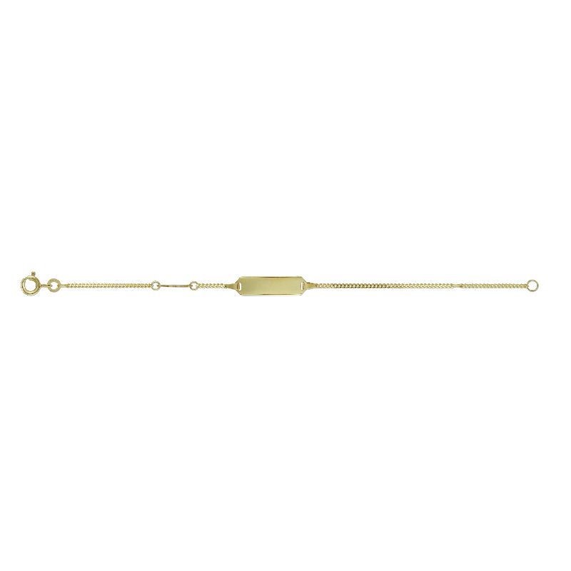 Schmidt ID-Armband Gold 333 für Kinder – eleganter Armschmuck in goldfarben, 14 cm Länge