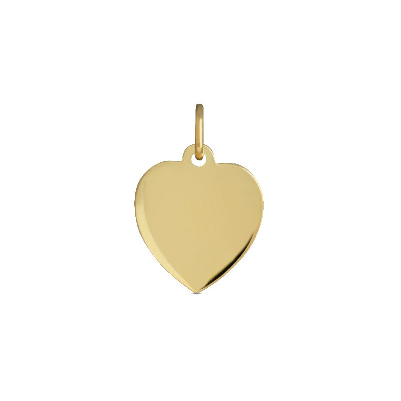 Schmidt Gravurplatte Gold 333 für Damen, 17x12mm Anhänger, edel in goldfarbenem Gold