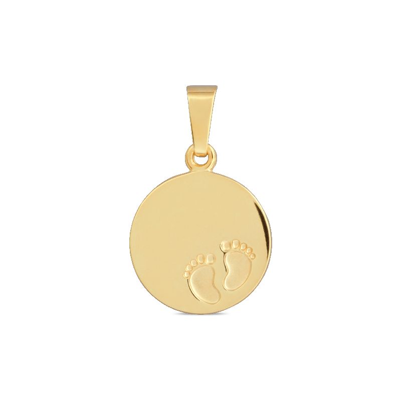 Schmidt Gravurplatte Gold 333 für Damen - Eleganter Anhänger in goldfarbenem Design