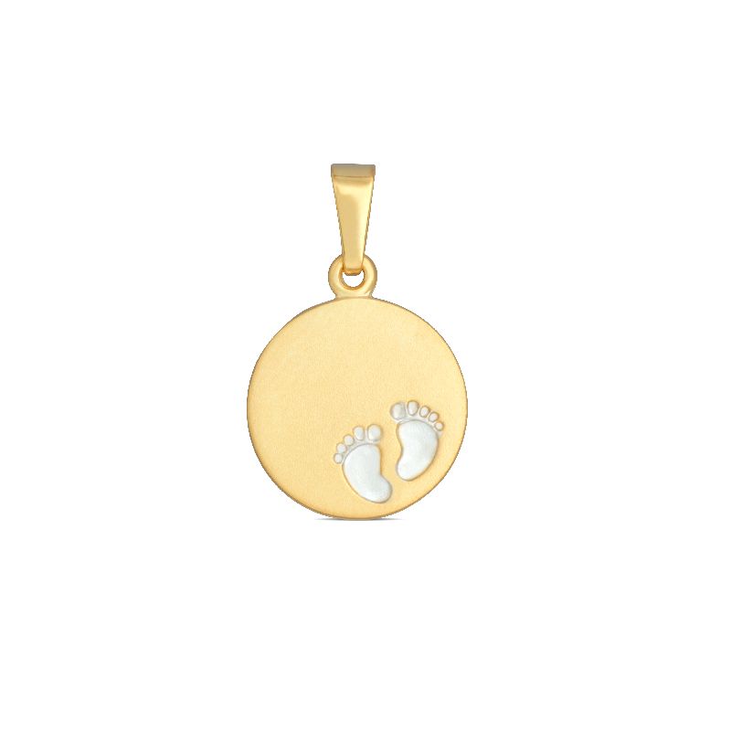 Schmidt Gravurplatte Anhänger in Gold 333 für Damen, Goldfarben