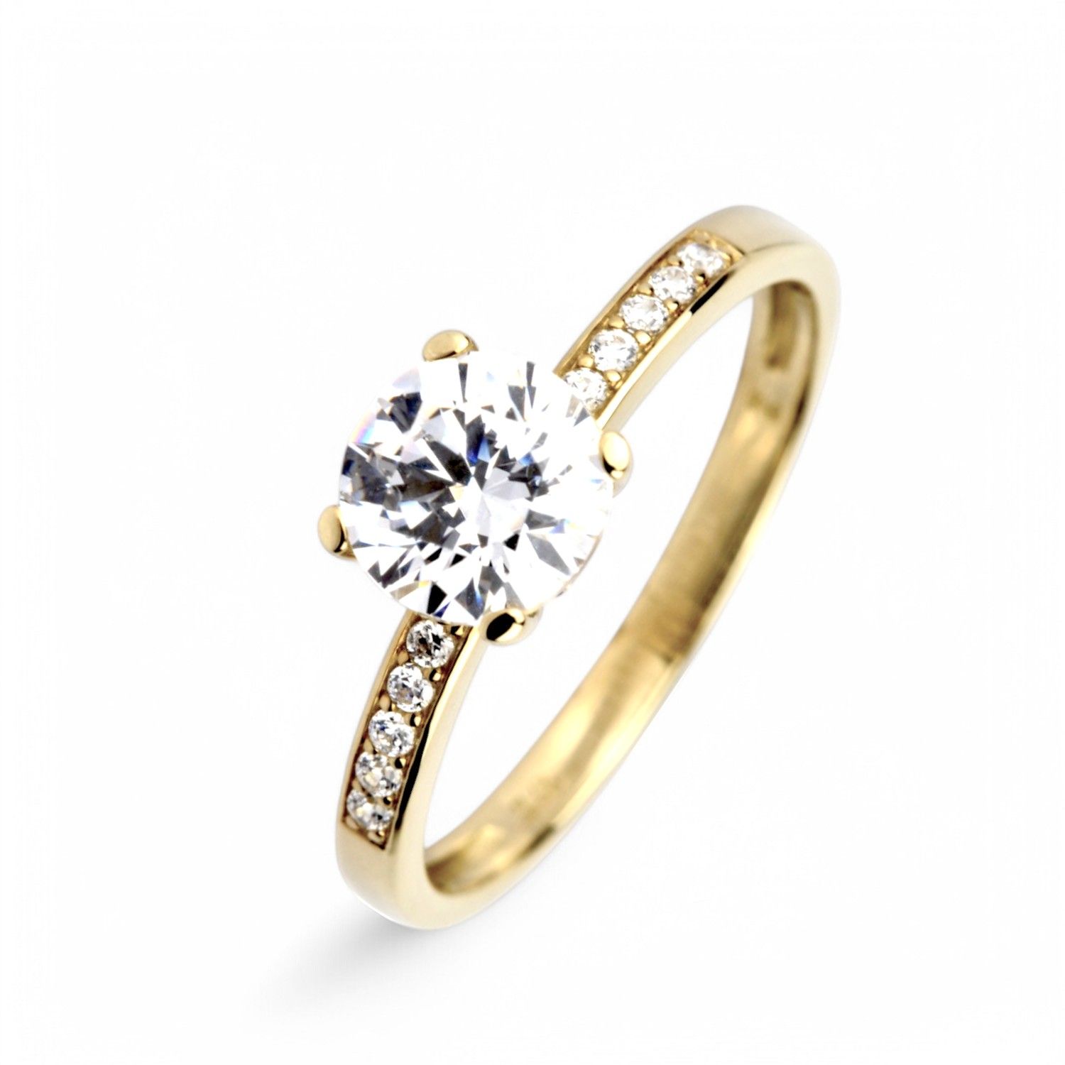 Schmidt Damenring in Gold 333 mit Zirkonia, Ringgröße 56, 7mm