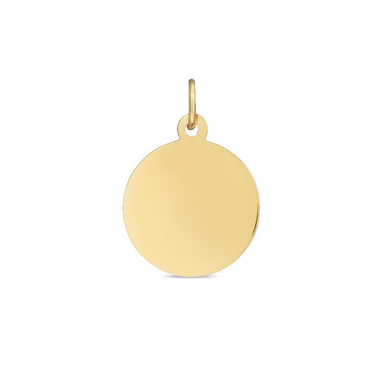 Schmidt Gravurplatte Gold 333 für Herren und Damen – edler Anhänger in goldfarben