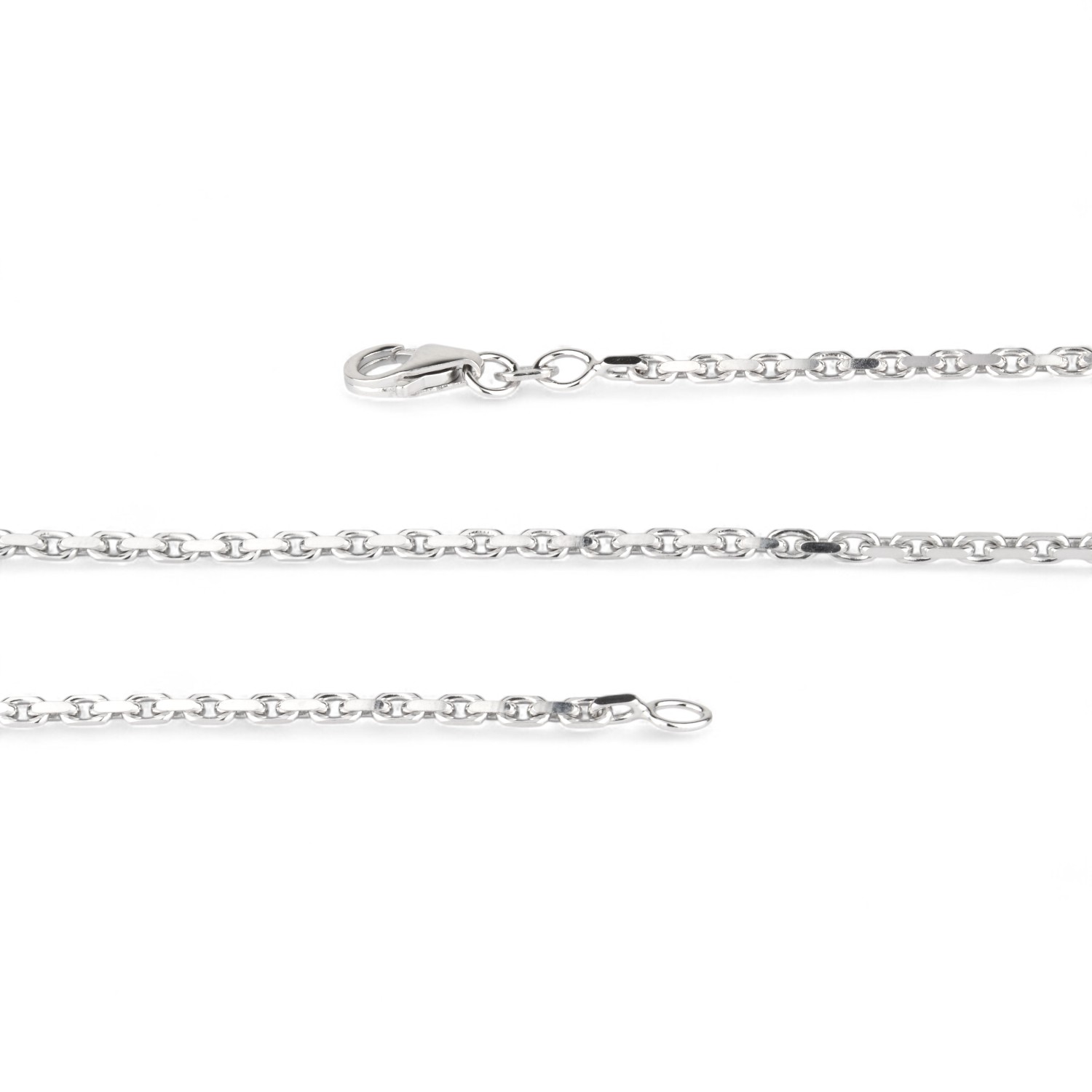 Schmidt Damen Ankerkette 925 Silber 2mm 45cm in Silberfarben – Elegante Halskette für jeden Anlass
