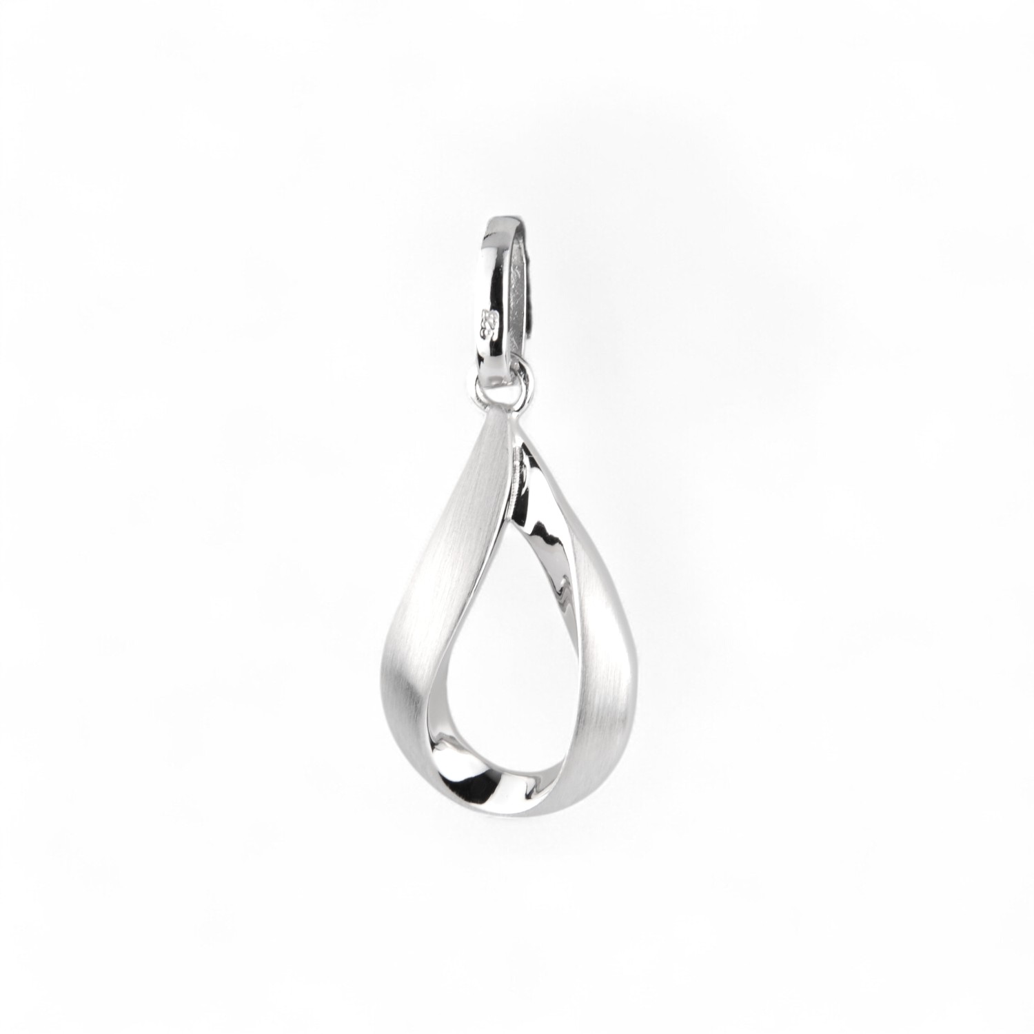 Schmidt Damen Anhänger aus 925 Silber mit Zirkonia, silberfarben, 10x23,8mm