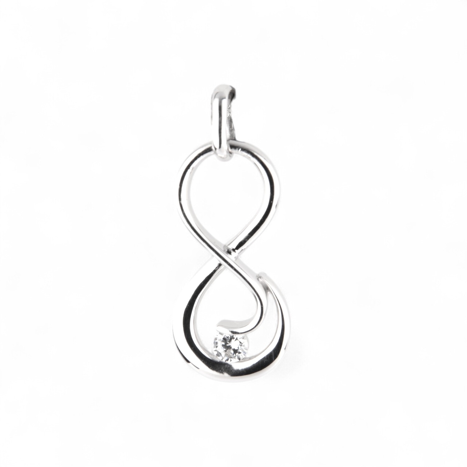 Schmidt Damen Anhänger aus 925 Silber mit Zirkonia, silberfarben, 8,4x24,4mm