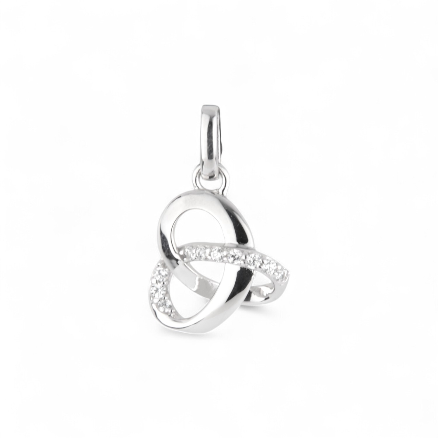 Schmidt Damen Anhänger aus 925 Silber mit Zirkonia, silberfarben, 10,2x16,7mm