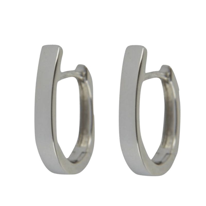 Schmidt Creolen aus 925 Silber für Damen, ca. 6mm, eleganter Ohrschmuck in Silberfarbe