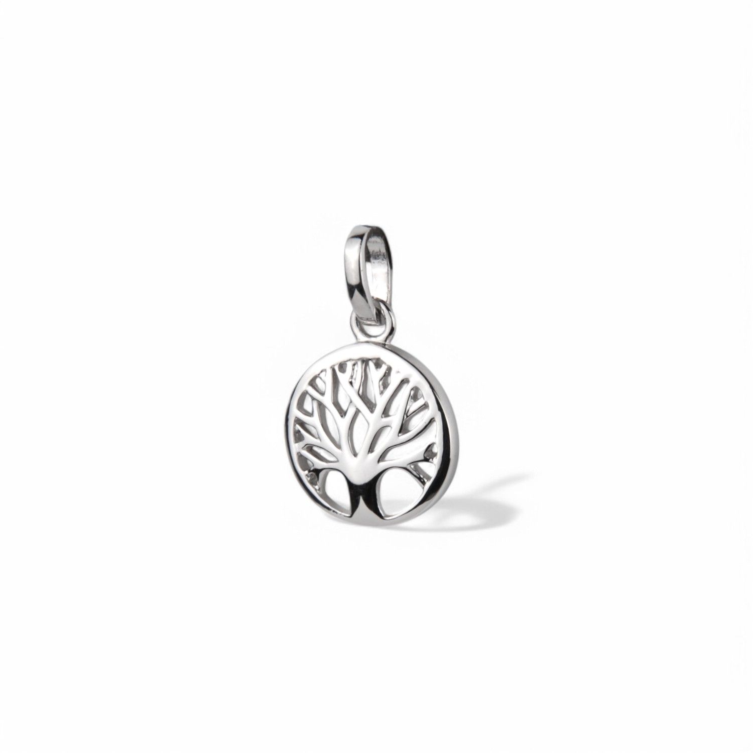 Lebensbaum Anhänger für Damen aus 925er Silber, Ø 10,8mm, silberfarben von Schmidt