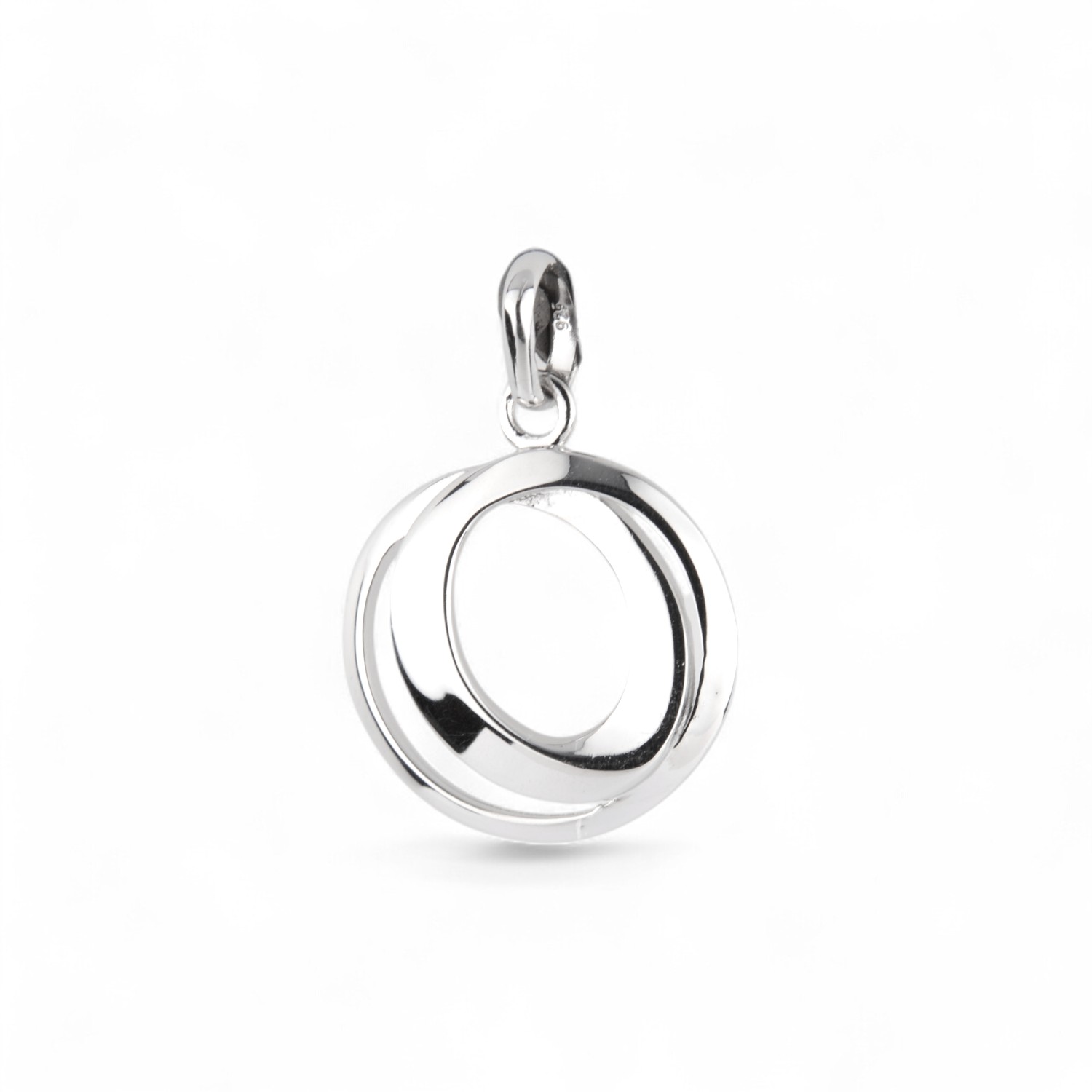Schmidt Damen Anhänger aus 925 Silber mit Zirkonia, silberfarben, 13,6x18,4mm