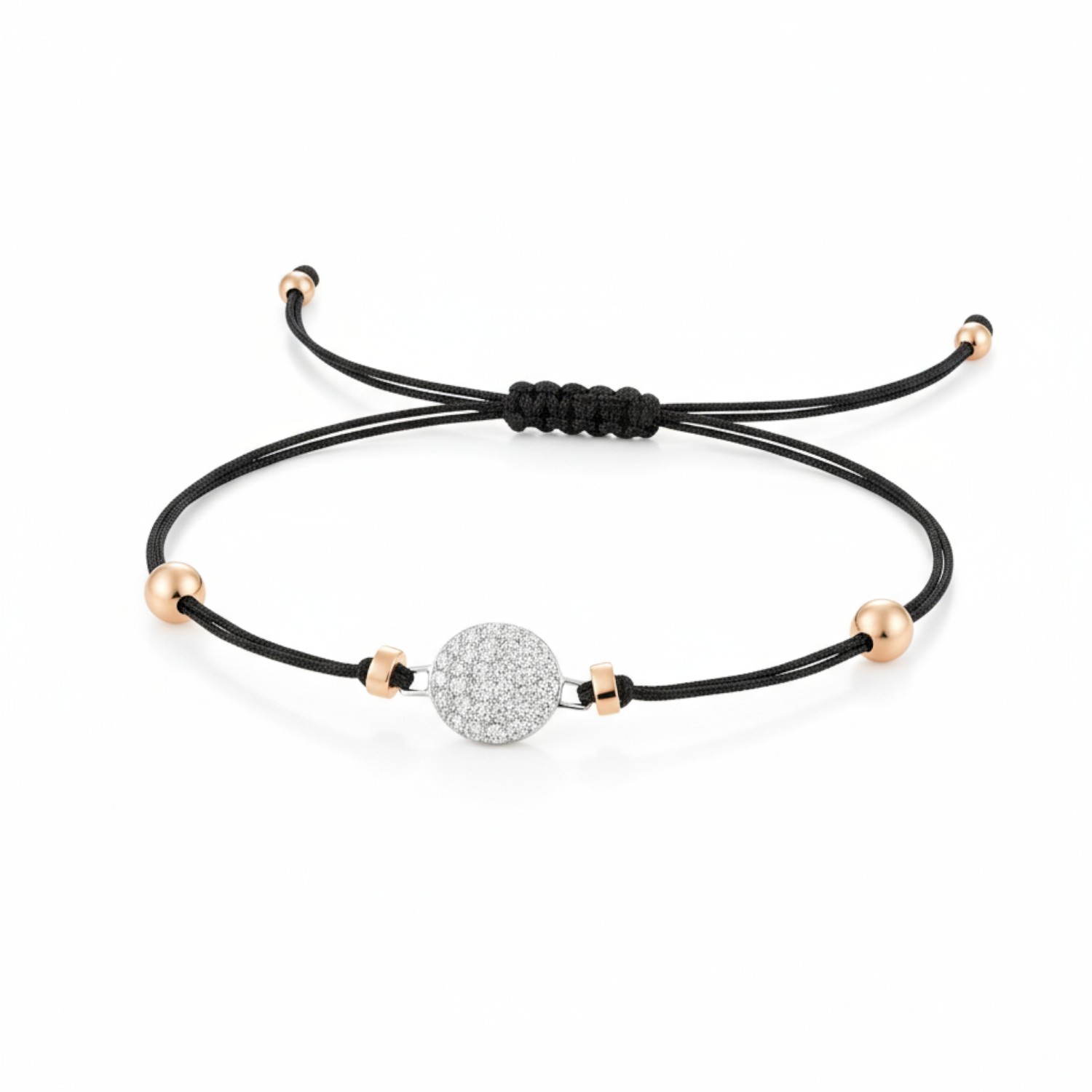 AMICI Damen Armband mit 32 Brillanten, rot/roségoldfarben, 0,55 ct, Gold 750, Ø 10,6mm, eleganter Armschmuck