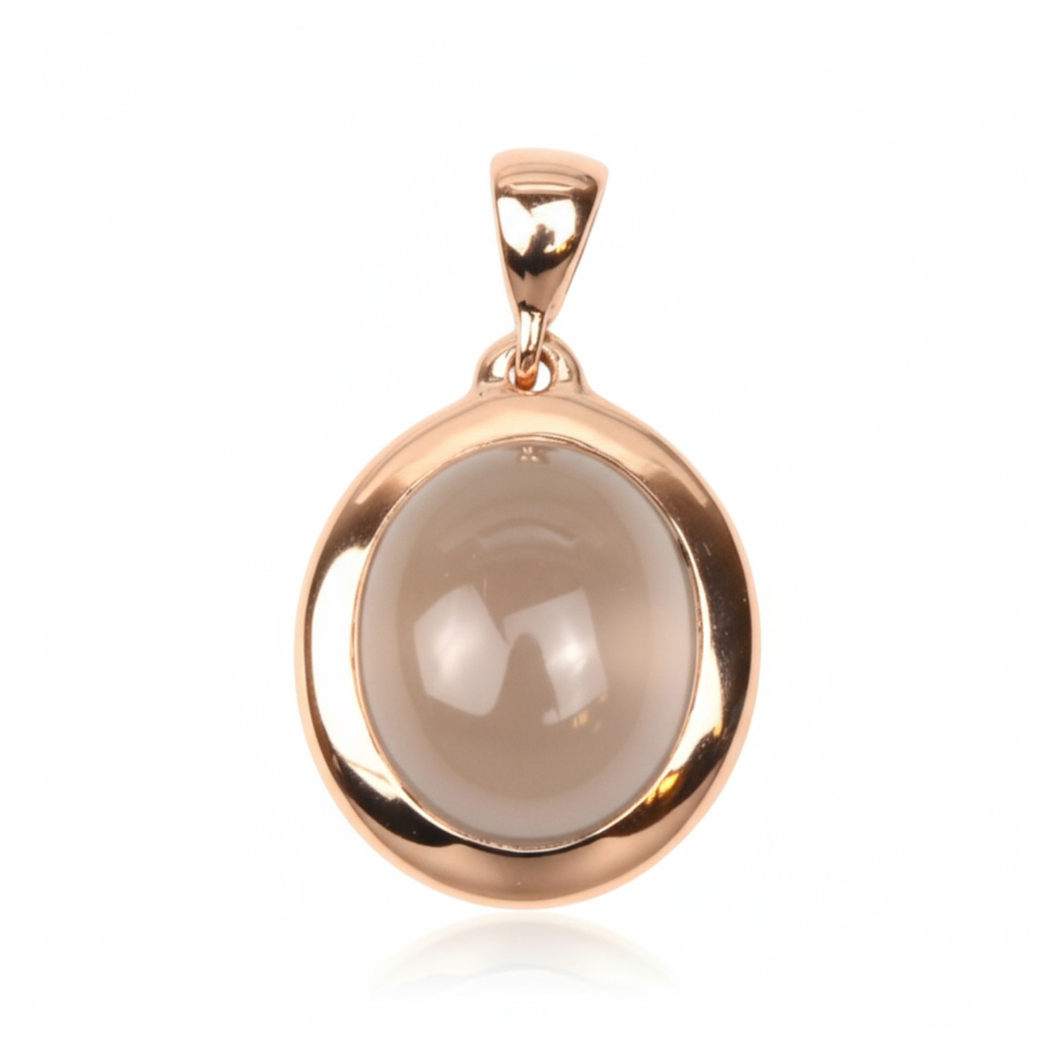 AMICI Anhänger mit 2,58ct Rauchquarz aus 750er Rotgold für Damen - Elegantes Schmuckstück in Braun und