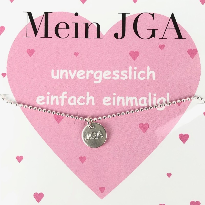 Beka&Bell Armband Brautjungfer aus 925 Silber für Damen, silberfarben, 19 cm Armschmuck