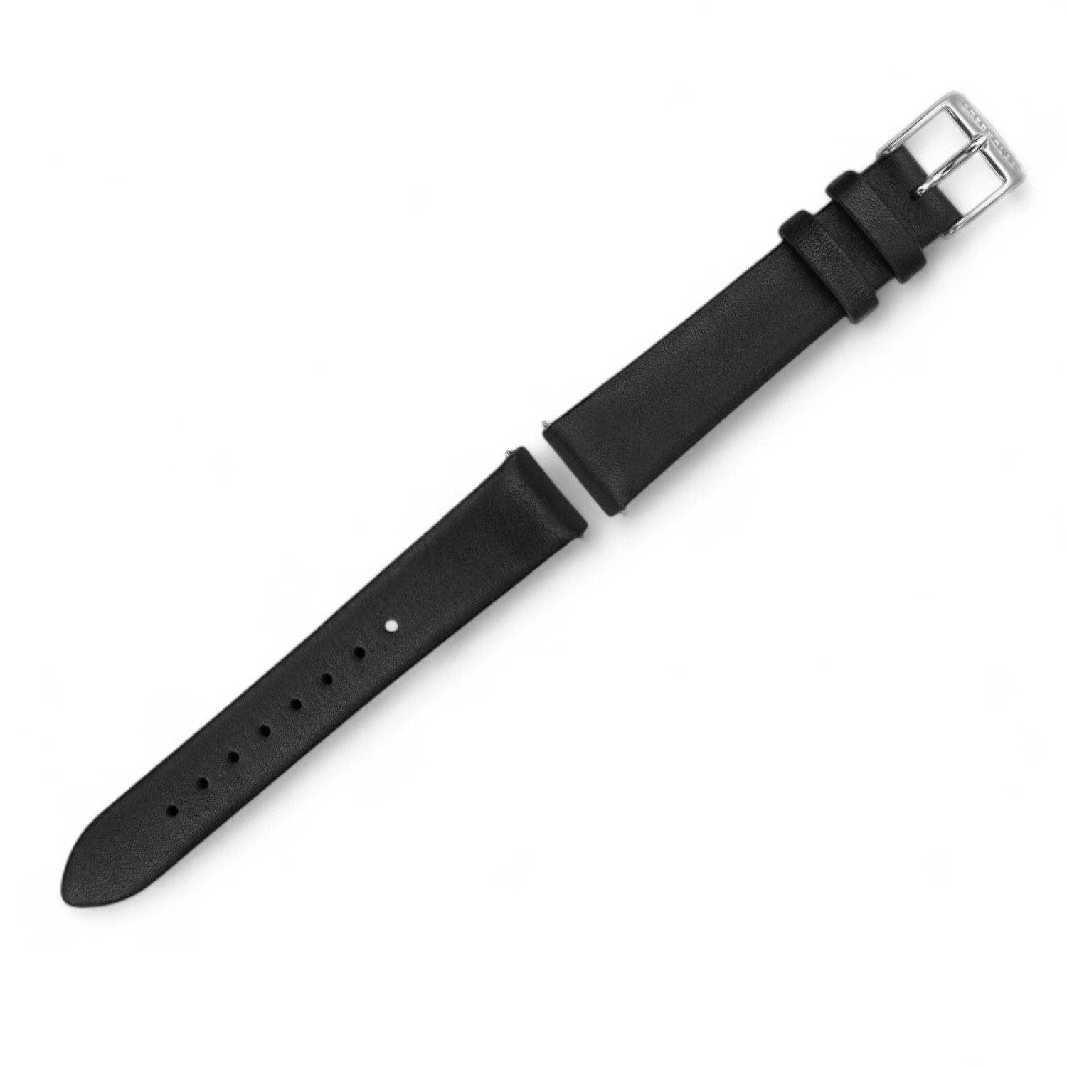 STERNGLAS Klassik 16 schwarz Damen Leder Uhrenarmband 14mm Breite, 3mm Dicke, stilvoll und elegant