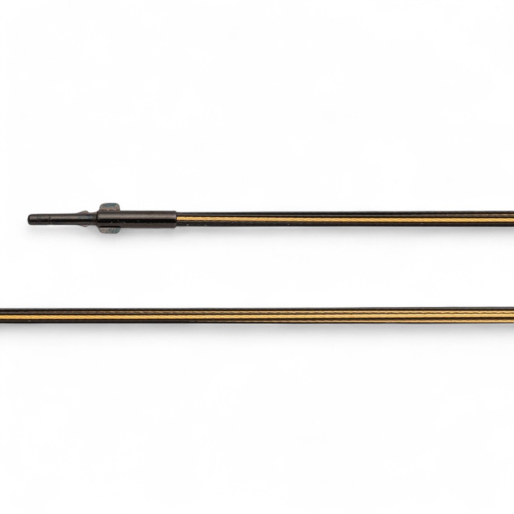 Bastian Edelstahl-Seil-Kette 15-reihig schwarz vergoldet für Damen, 45 cm, 0,36 mm pro Strang