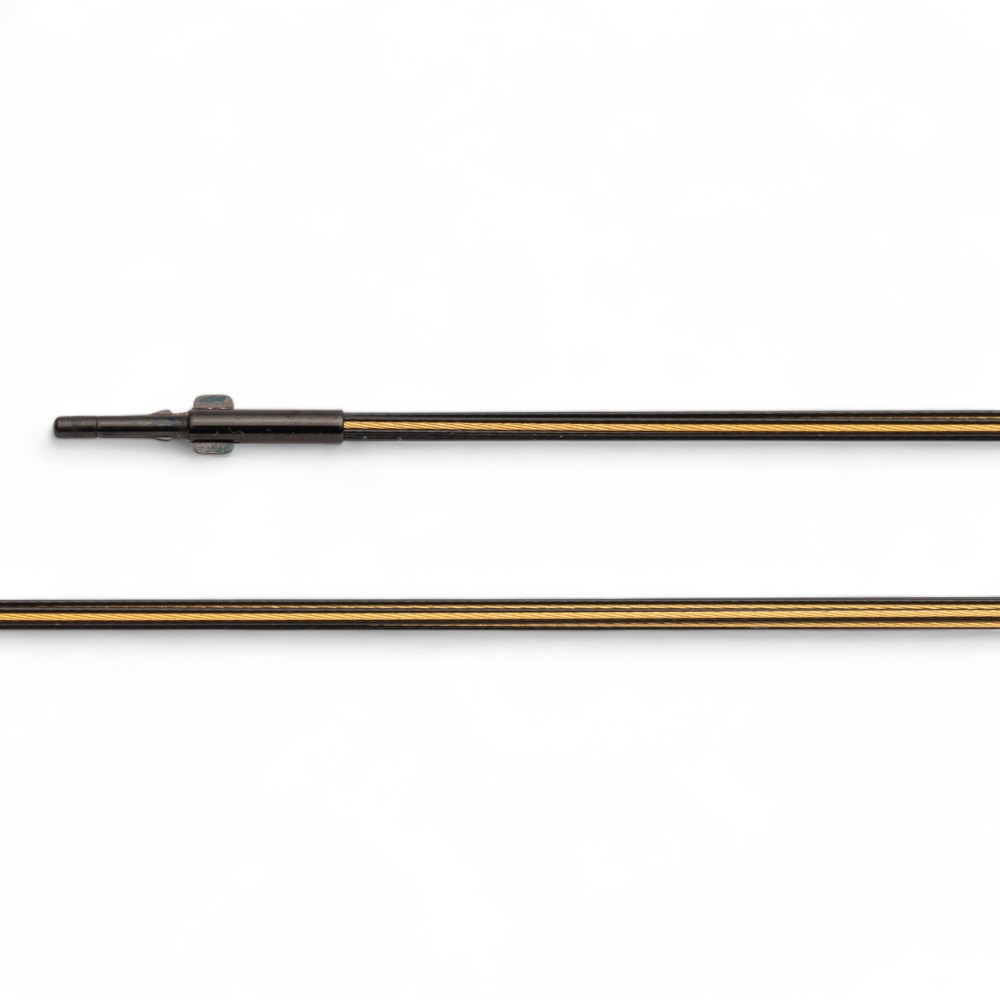Bastian Damen Edelstahl-Seil Kette 15-reihig, schwarz und gold, 45 cm