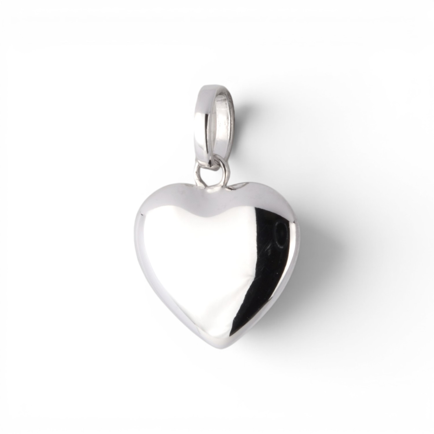 Schmidt Anhänger Herz aus 925 Silber für Damen und Kinder, silberfarben, 10,4x11mm