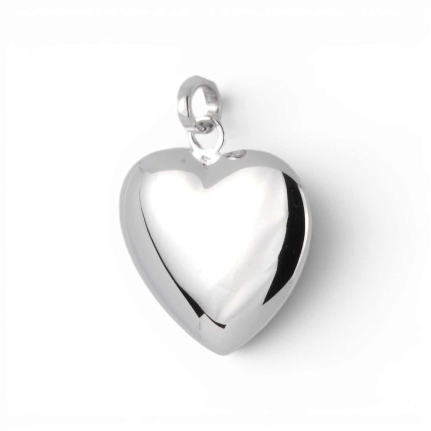 Schmidt Anhänger Herz aus 925 Silber für Damen und Kinder, 15x15mm, silberfarben, elegantes Schmuckstück